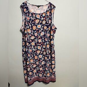 Talbots brand midi dress floral women’s size 3X